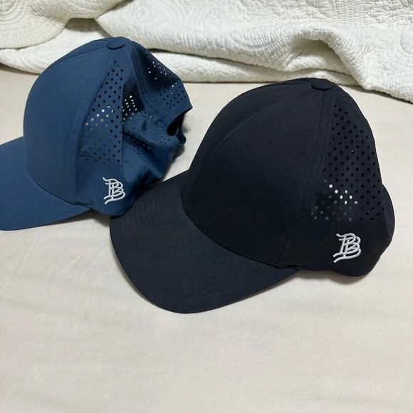 (Lot of 2) Branded Bills Bare Curved Performance Hat in Orion & Black - Picture 2 of 4